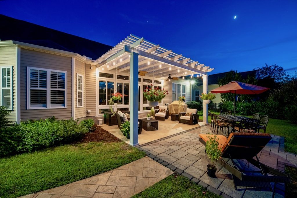 Renaissance Patio White Decorative Pergola Texas